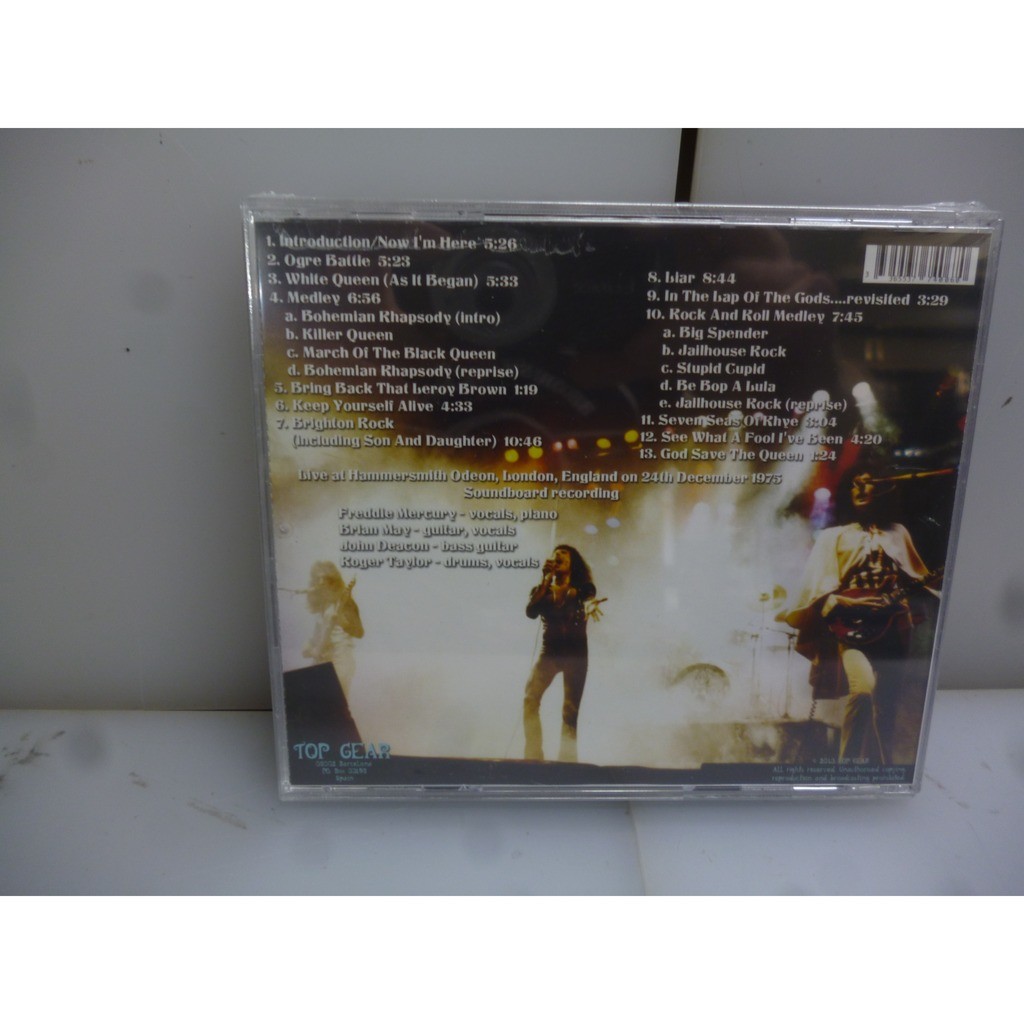 Live at hammersmith odeon 1975. hammersmith odeon, london, uk 1975. eu 2013 cd in a jewel case