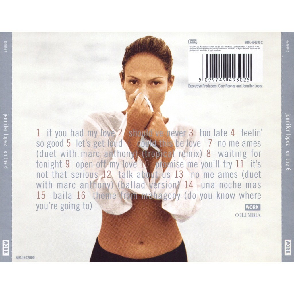 On the 6 by Jennifer Lopez, CD with coolnote Ref119162409