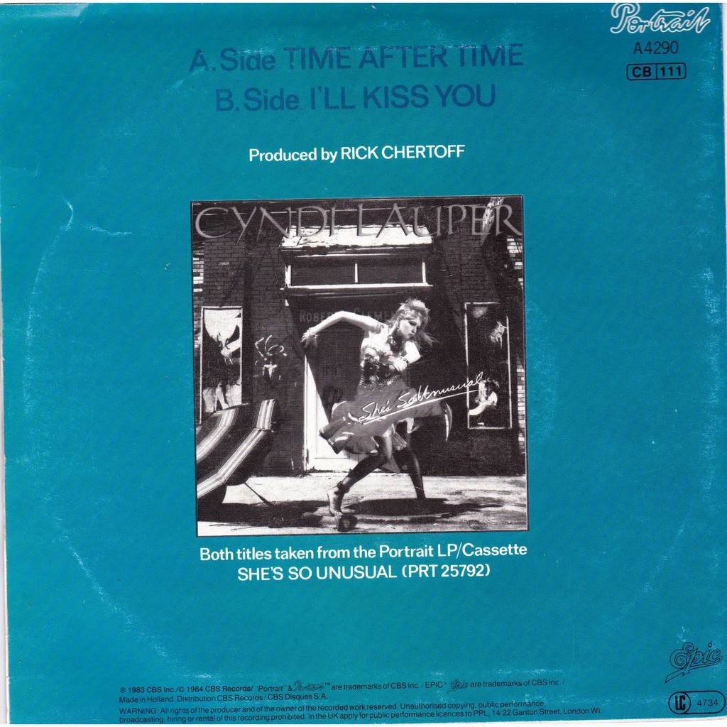 Time after time - Cyndi Lauper - ( 7'' (SP) ) - セラー