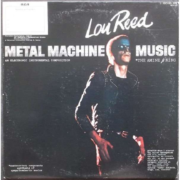 Music machine. Lou Reed Metal Machine Music 1975 обложка. Come suck my Metal Machine.