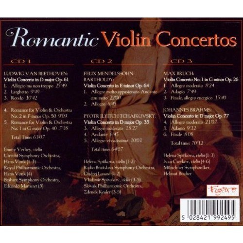 Romantic violin concertos / various artists de Beethoven/ Mendelssohn
