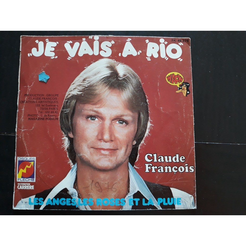 Claude françois je vais a rio (7, single) de Claude François Je