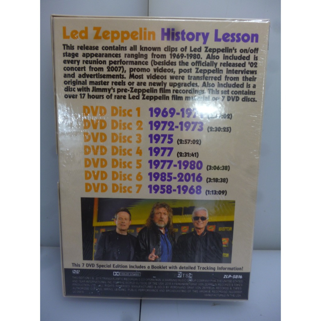 History lesson. the video history 19582016. usa 2018 ltd to 300 7dvd