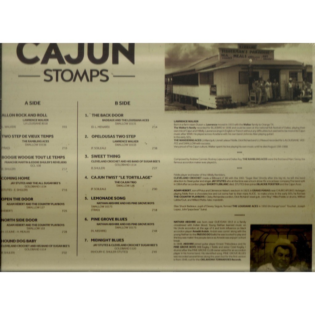  lawrence walker cleveland crochet nathan abshire  -  cajun stomps 