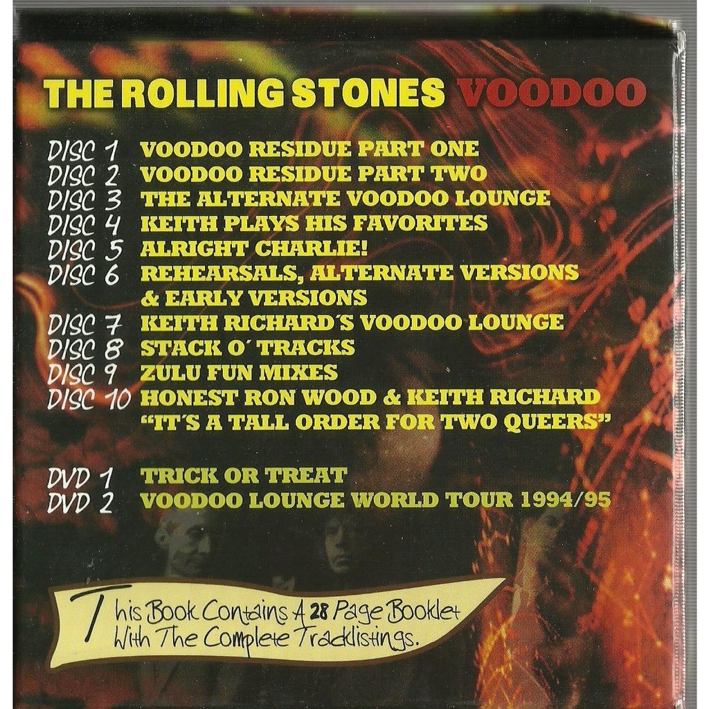  the rolling stones  -  voodoo 10cds 2dvds boxset 