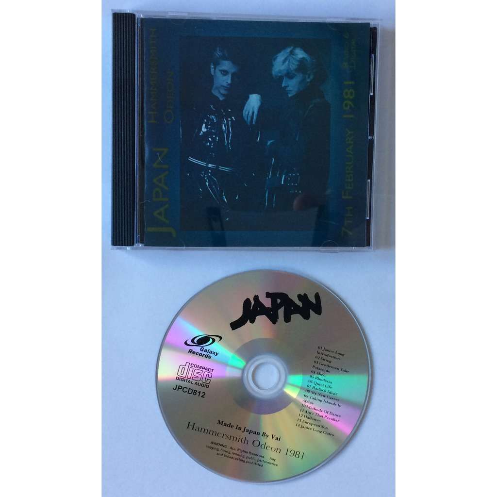 Hammersmith odeon 1981 de Japan, CD chez galaxysounds Ref1511455954