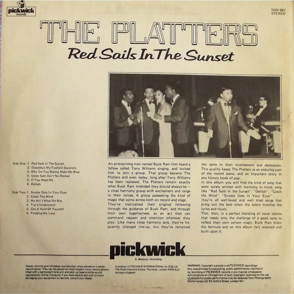 Red sails in the sunset by The Platters, LP with vinyl59 Ref116265466