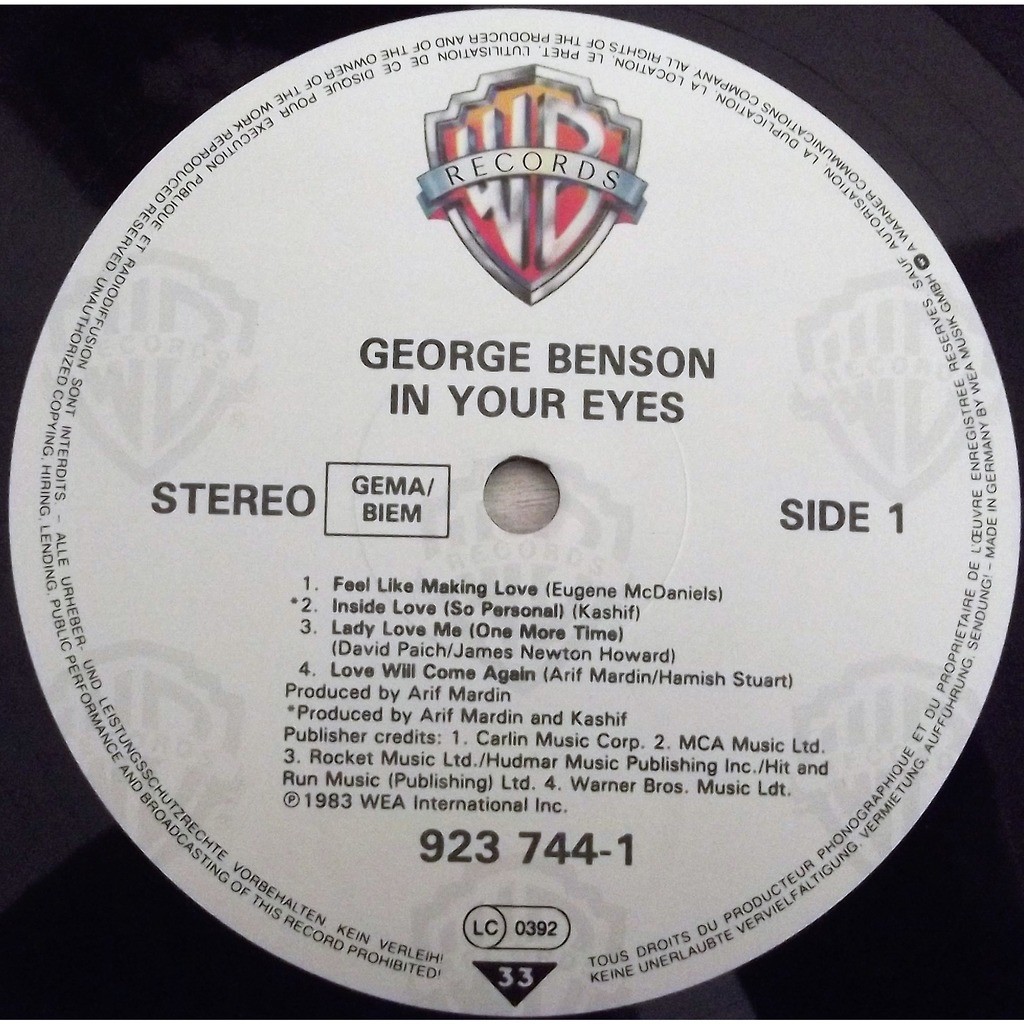George benson in your eyes