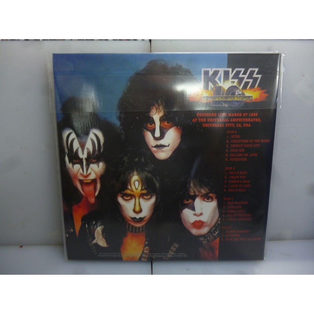 kiss 10th anniversary tour vinyl