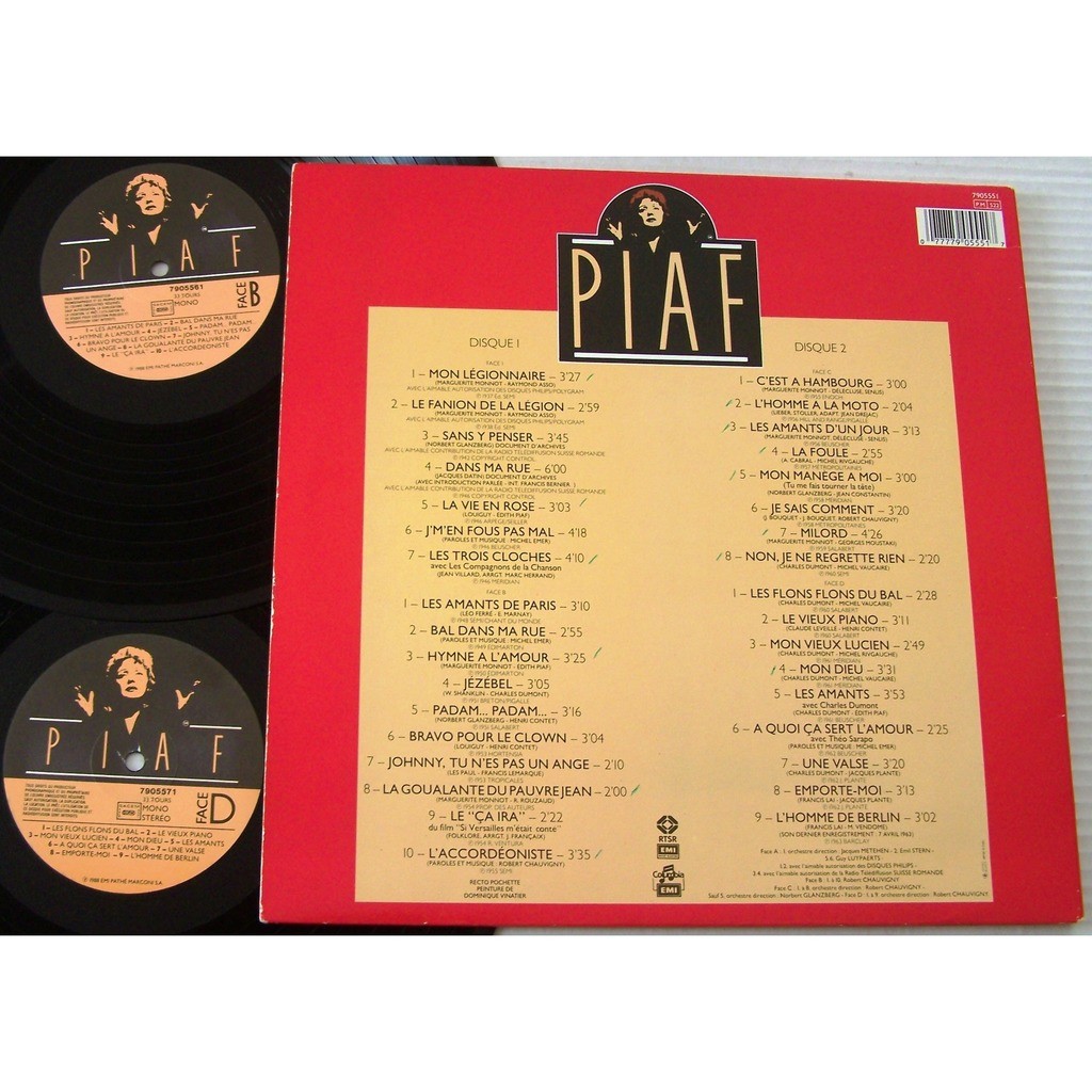 Mon légionnaire de Edith Piaf, Double 33T Gatefold chez lapopmusic902000 -  Ref:119362478