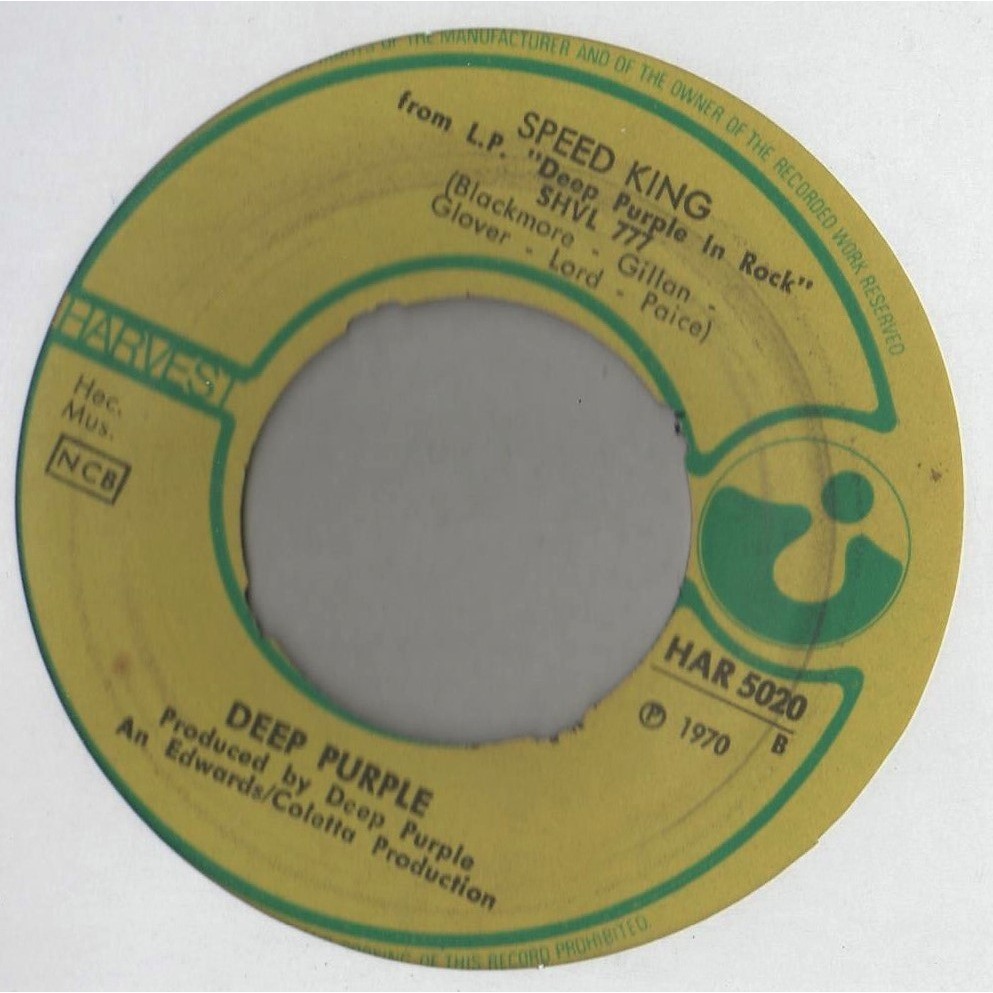 Black night (norway 1970 original 2-trk 7single absolutely unique