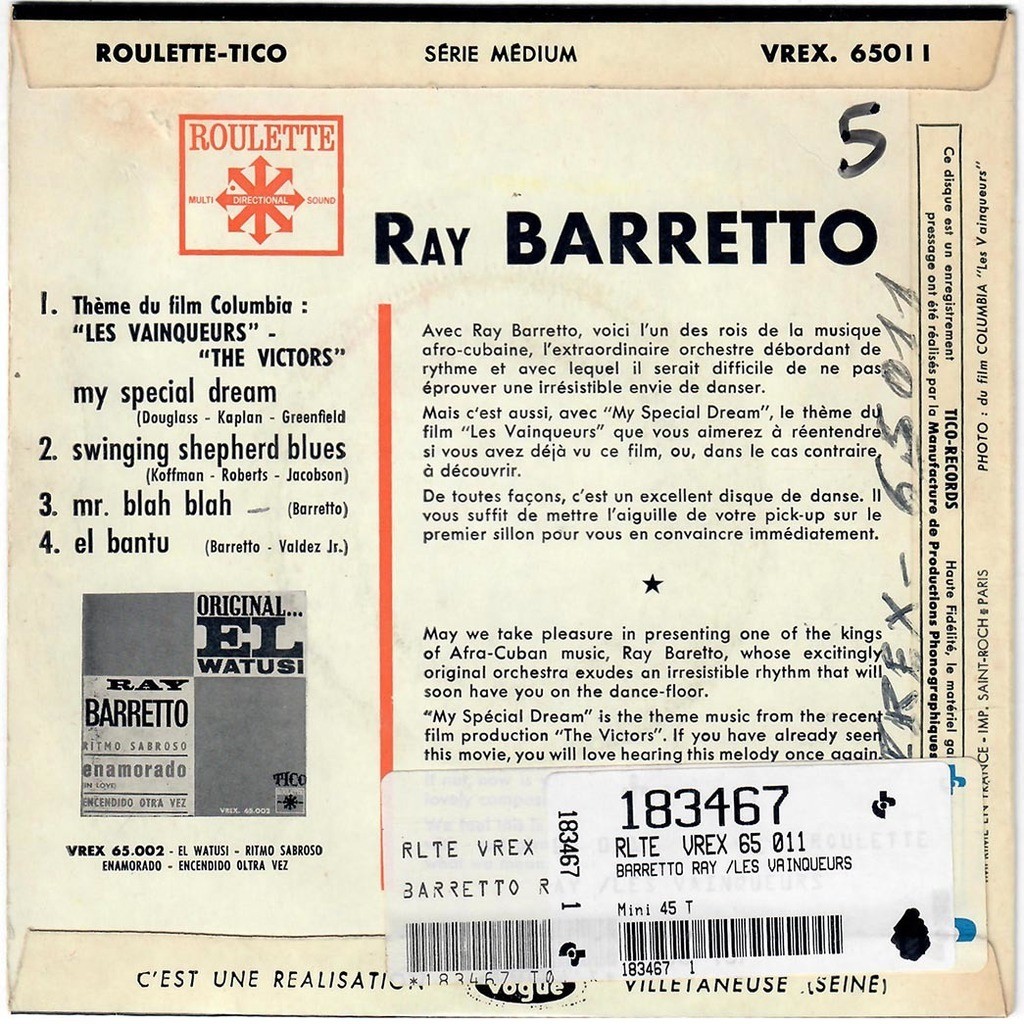  Ray Barretto  -  les vainqueurs (the victors) 