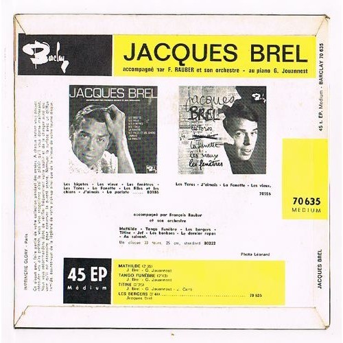 Mathilde tango funebre / titine les bergers de Brel Jacques, EP