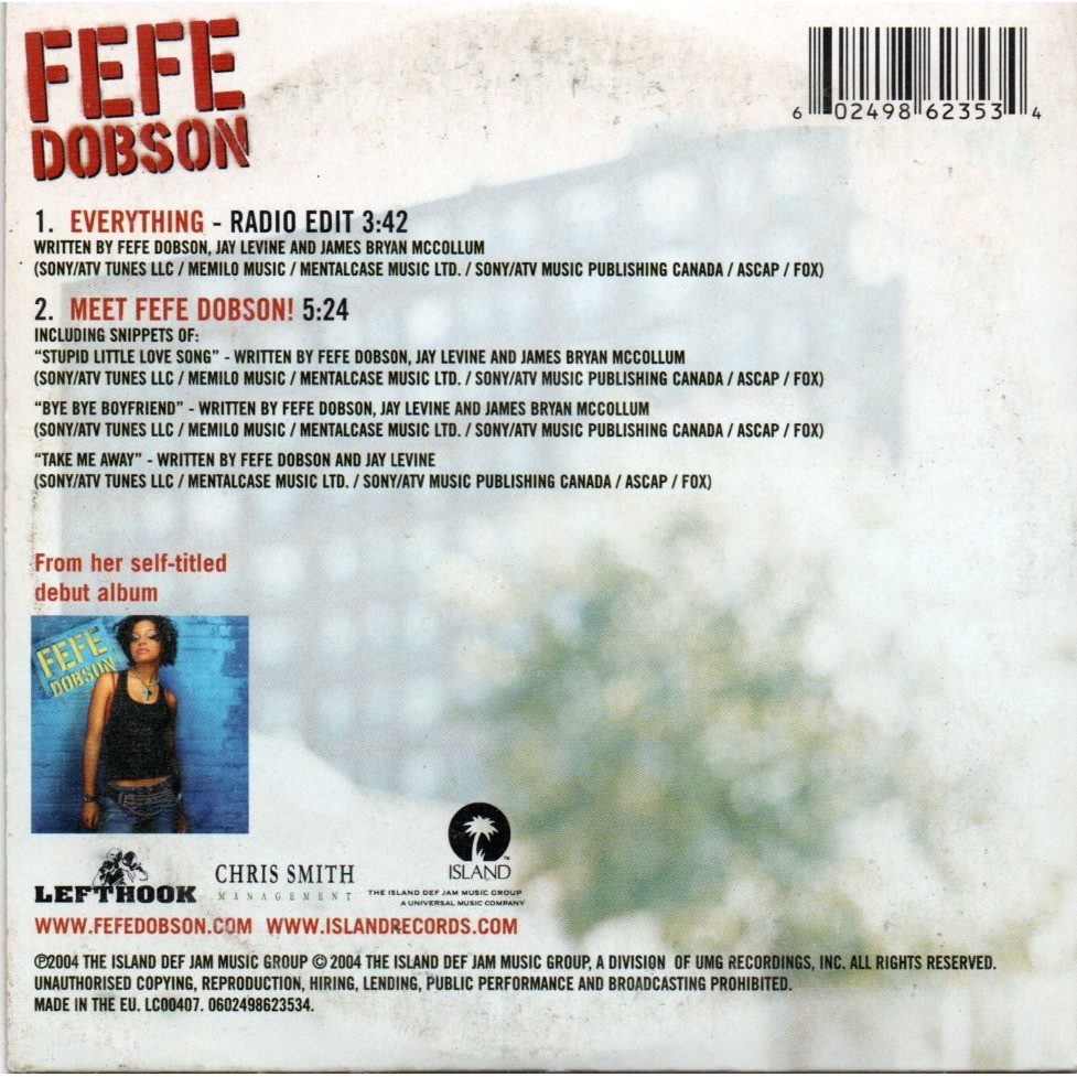 fefe dobson everything music video