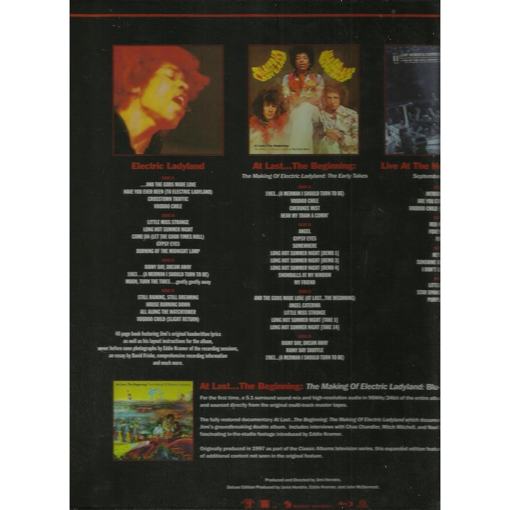  jimi hendrix experience  -  electric ladyland coffret 50 anniversaire 