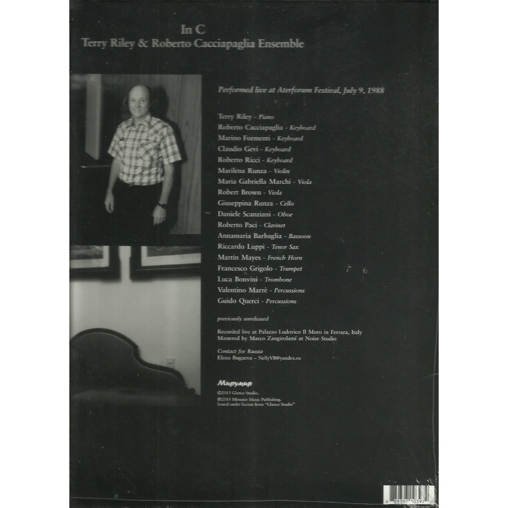  terry riley roberto cacciapaglia ensemble  -  in c 