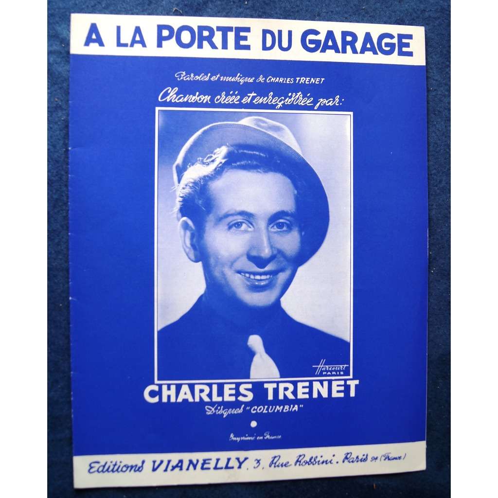 A la porte du garage by Charles Trenet, Sheet with 4059jacques - Ref ...