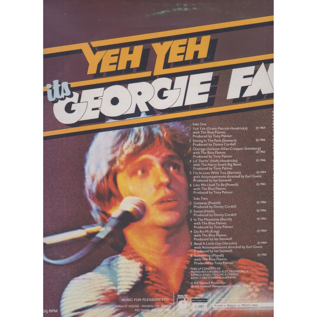 Georgie Fame Yeh Yeh Its Georgie Fame Lp For Sale On