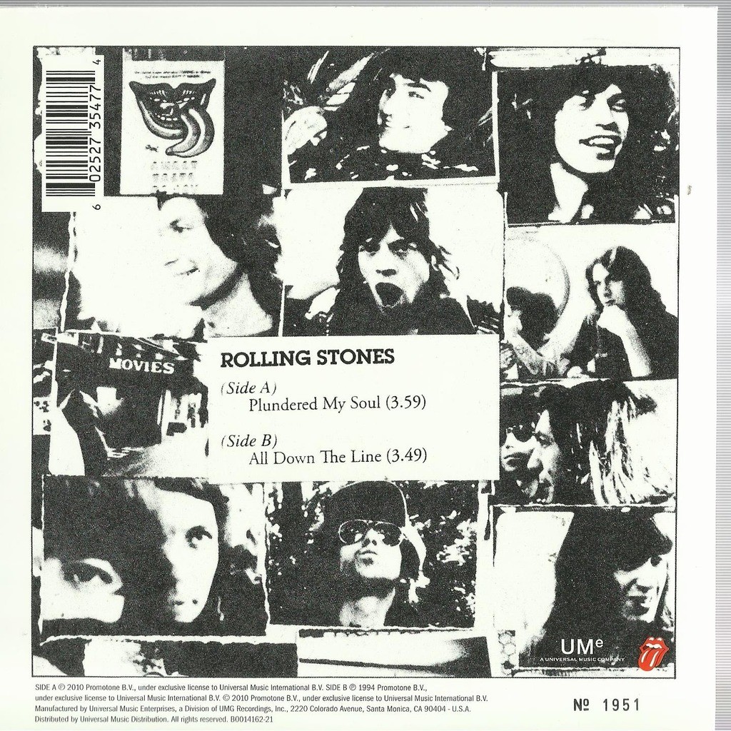 Plundered my soul numbered edition by The Rolling Stones, SP with ...