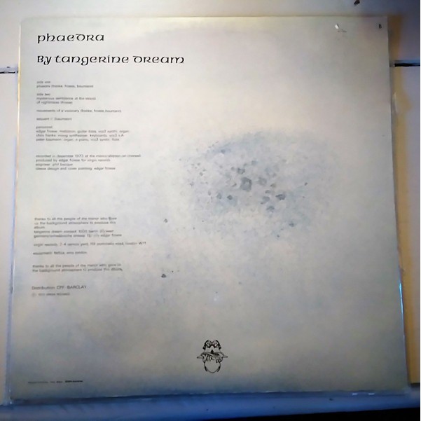 Phaedra de Tangerine Dream, 33T chez crypto77 Ref119501091
