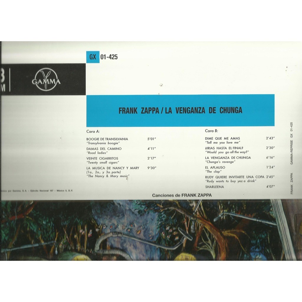  frank zappa  -  la venganza de chunga 
