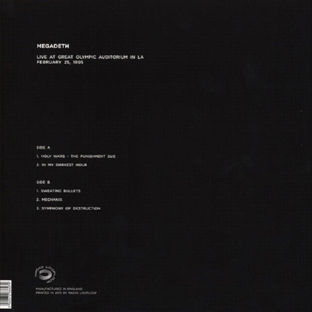  Megadeth  -  live in los angeles 1995 