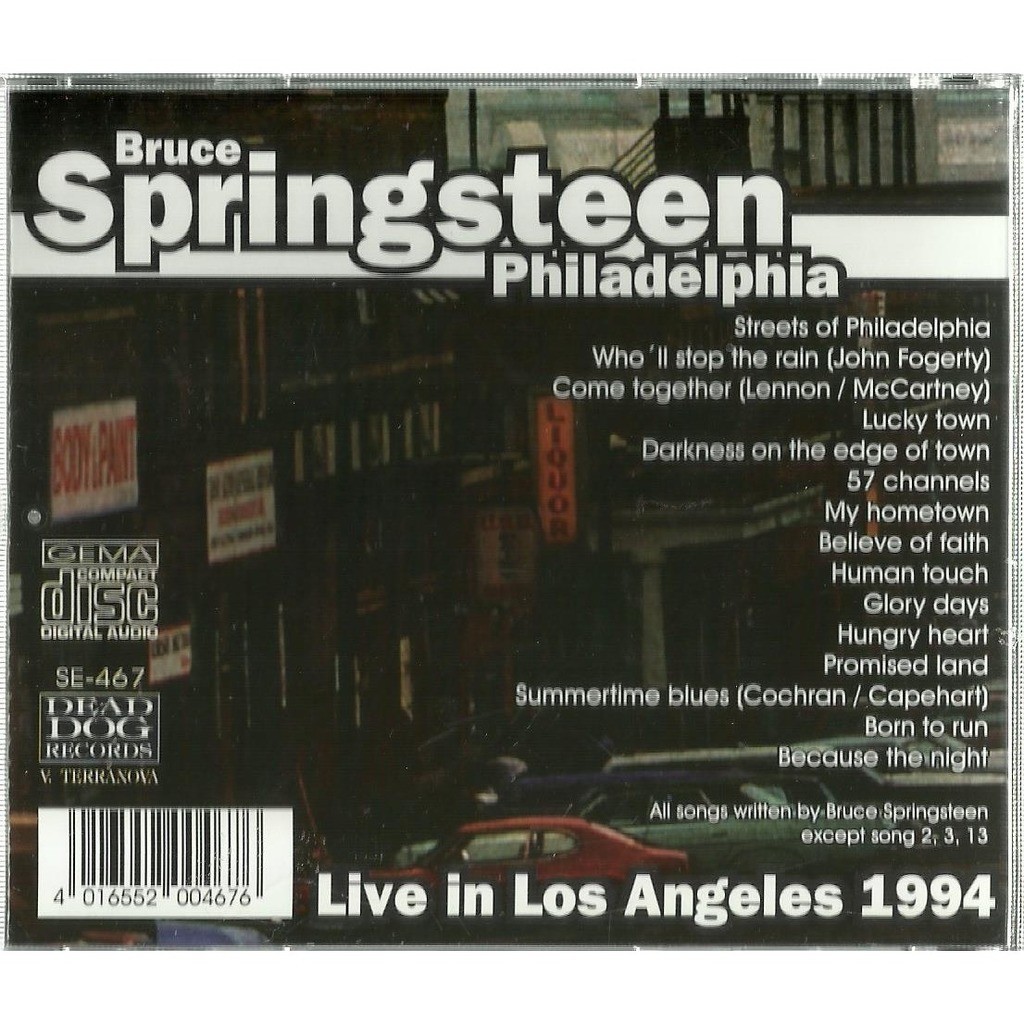  bruce springsteen  -  philadelphia los angeles 1994 