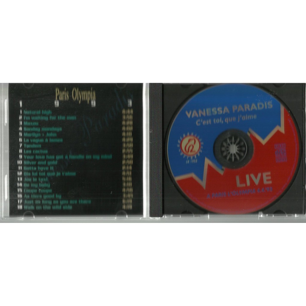  vanessa paradis  -  c'est toi que j'aime paris 1993 