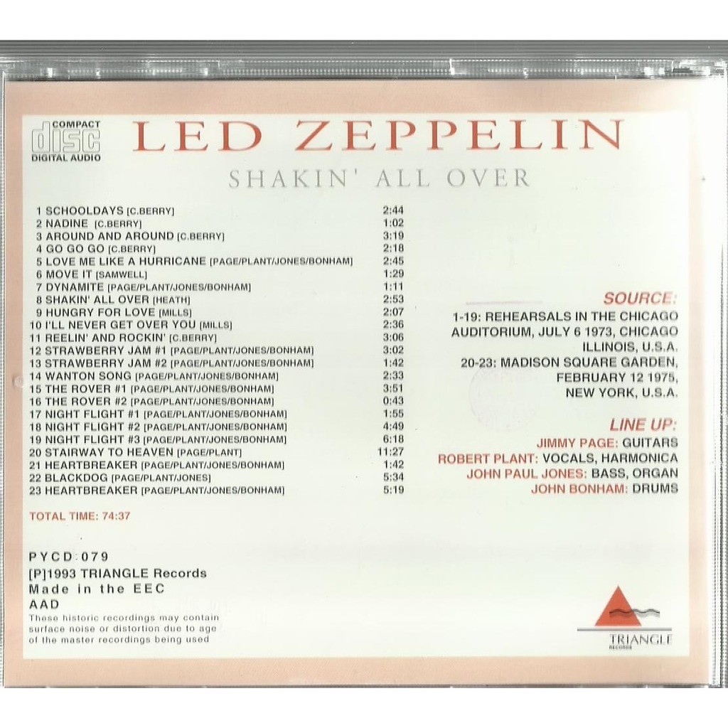  led zeppelin  -  shakin' all over 