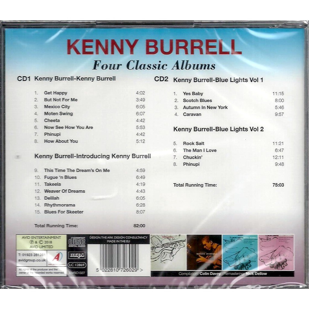 kenny burrell four classic albums