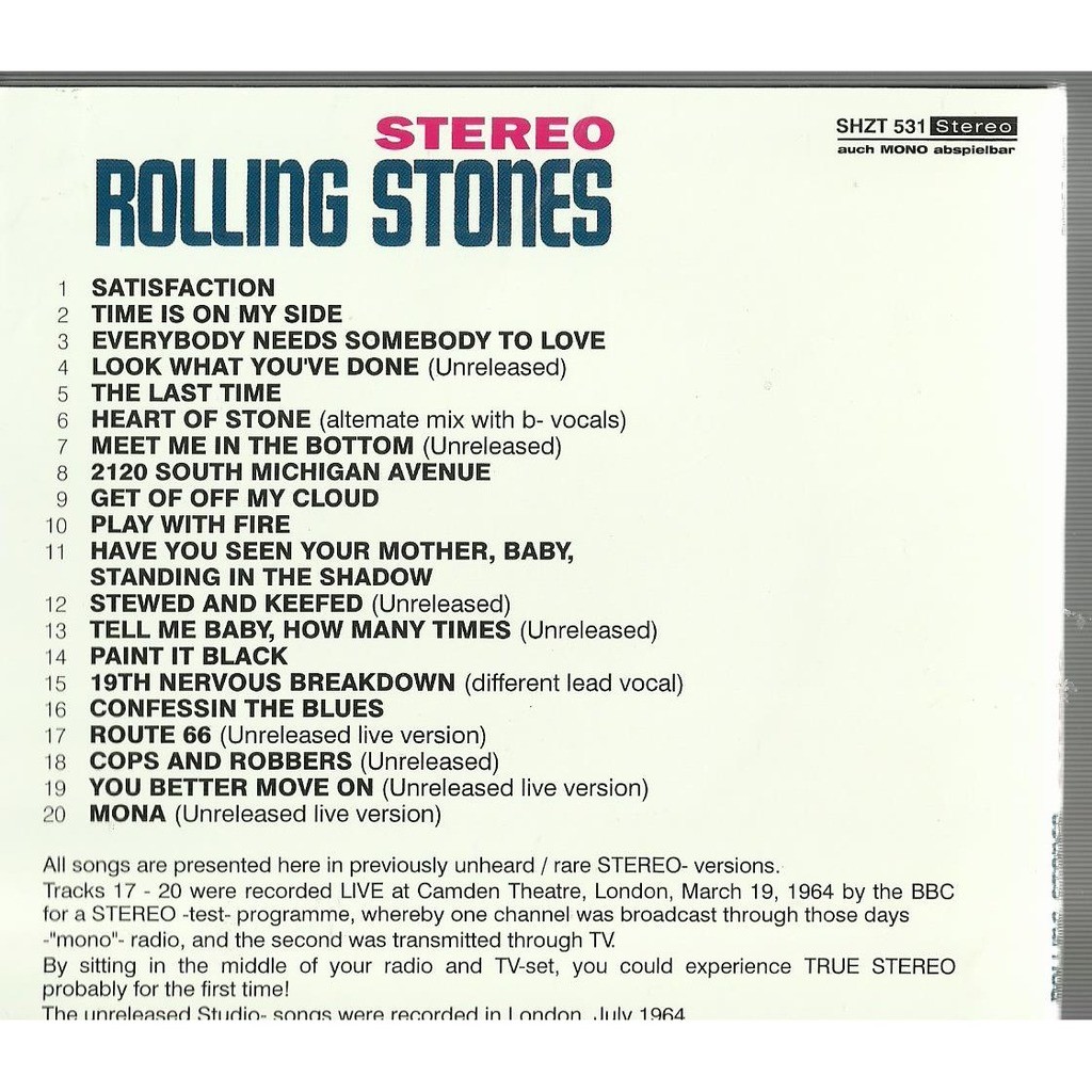  the rolling stones  -  stereo 