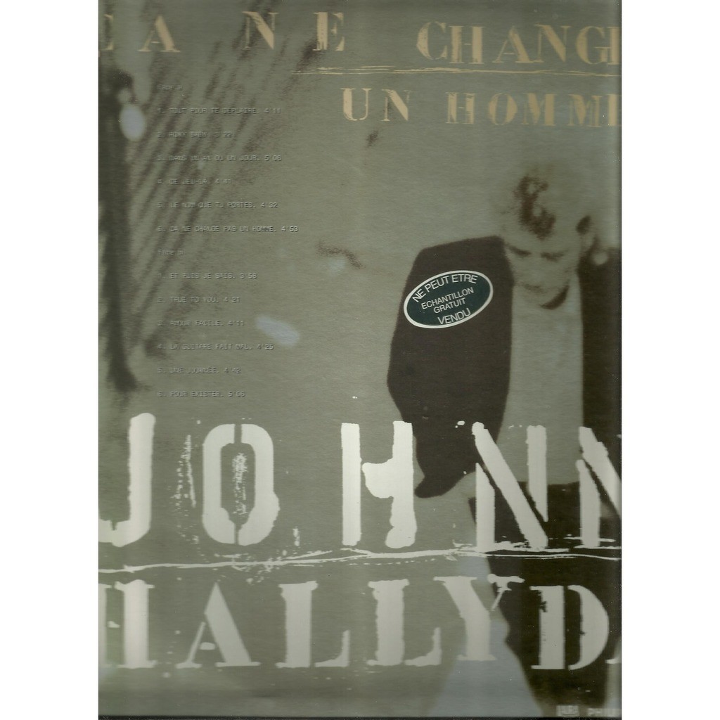  johnny hallyday  -  ca ne change pas un homme premiere edition 