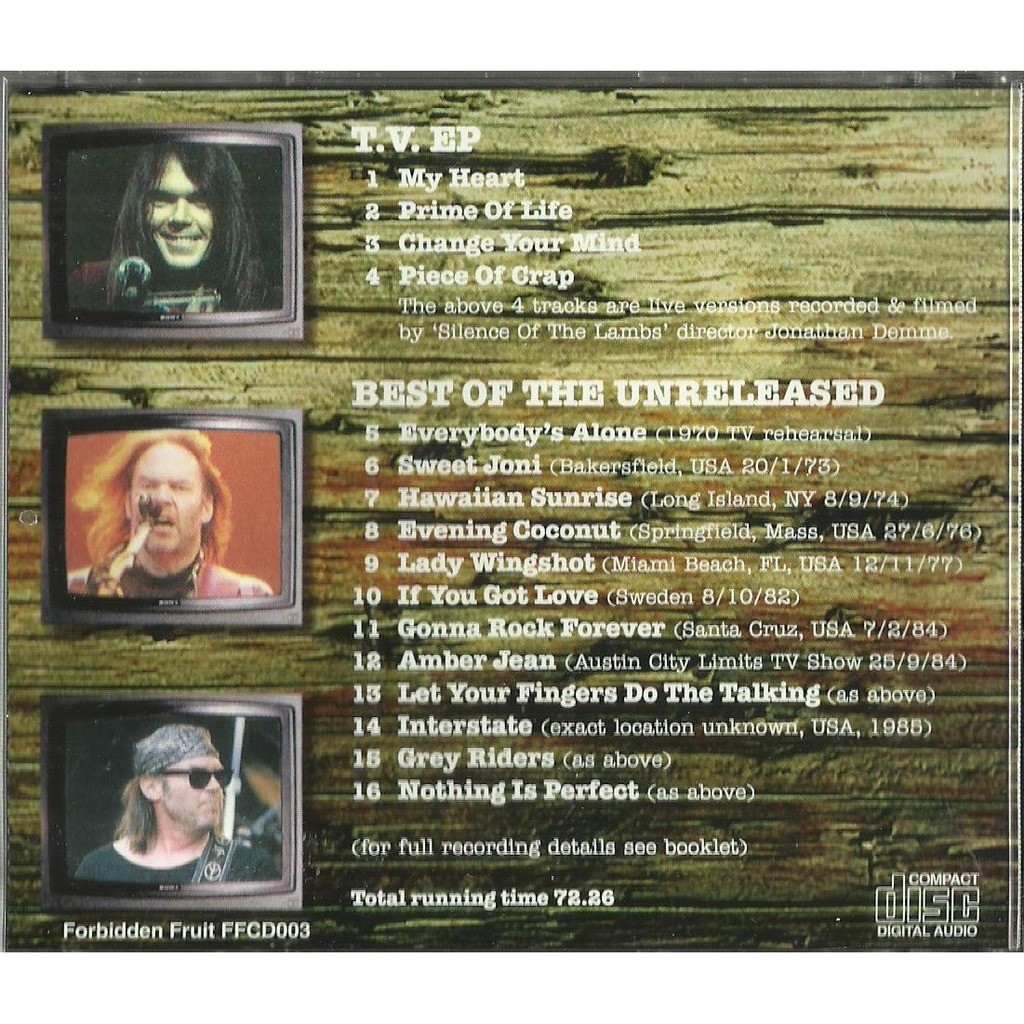  neil young  -  tv ep and best of the unreleased 