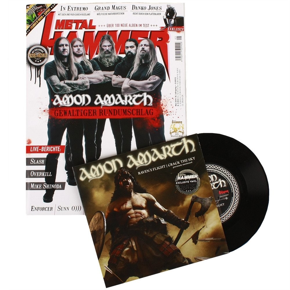  Amon Amarth  -  raven’s flight / crack the sky (7'') ltd promo with magazine -ger 