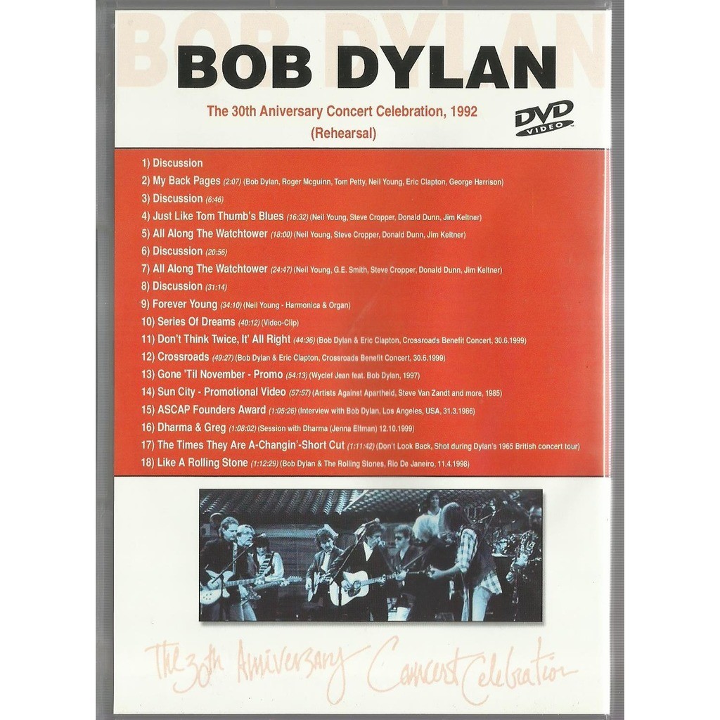  bob dylan tom petty clapton neil young  -  the 36th anniversary 1992 