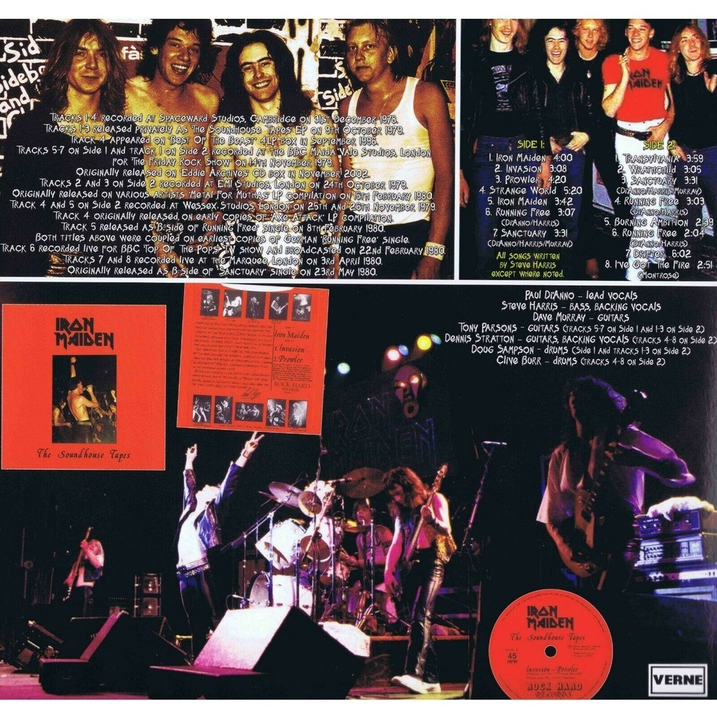  Iron Maiden  -  the soundhouse tapes ep and more rare early tracks (december 1978 - april 1980) 