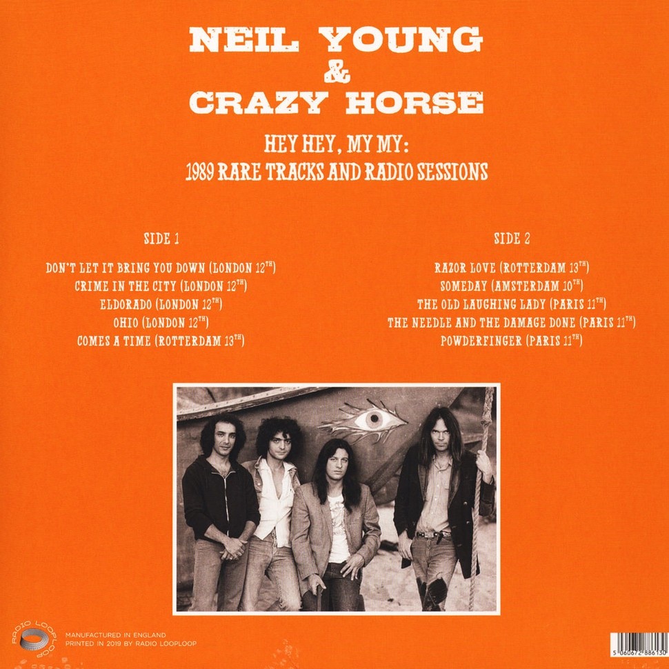  Neil Young & Crazy Horse  -  hey hey my my: 1989 rare tracks & radio sessions 