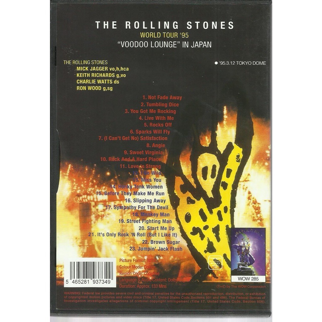  the rolling stones  -  in japan 95 