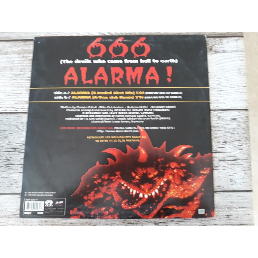666 - alarma! (12) de 666 - Alarma! (12), Maxi 45T chez soul13 - Ref ...