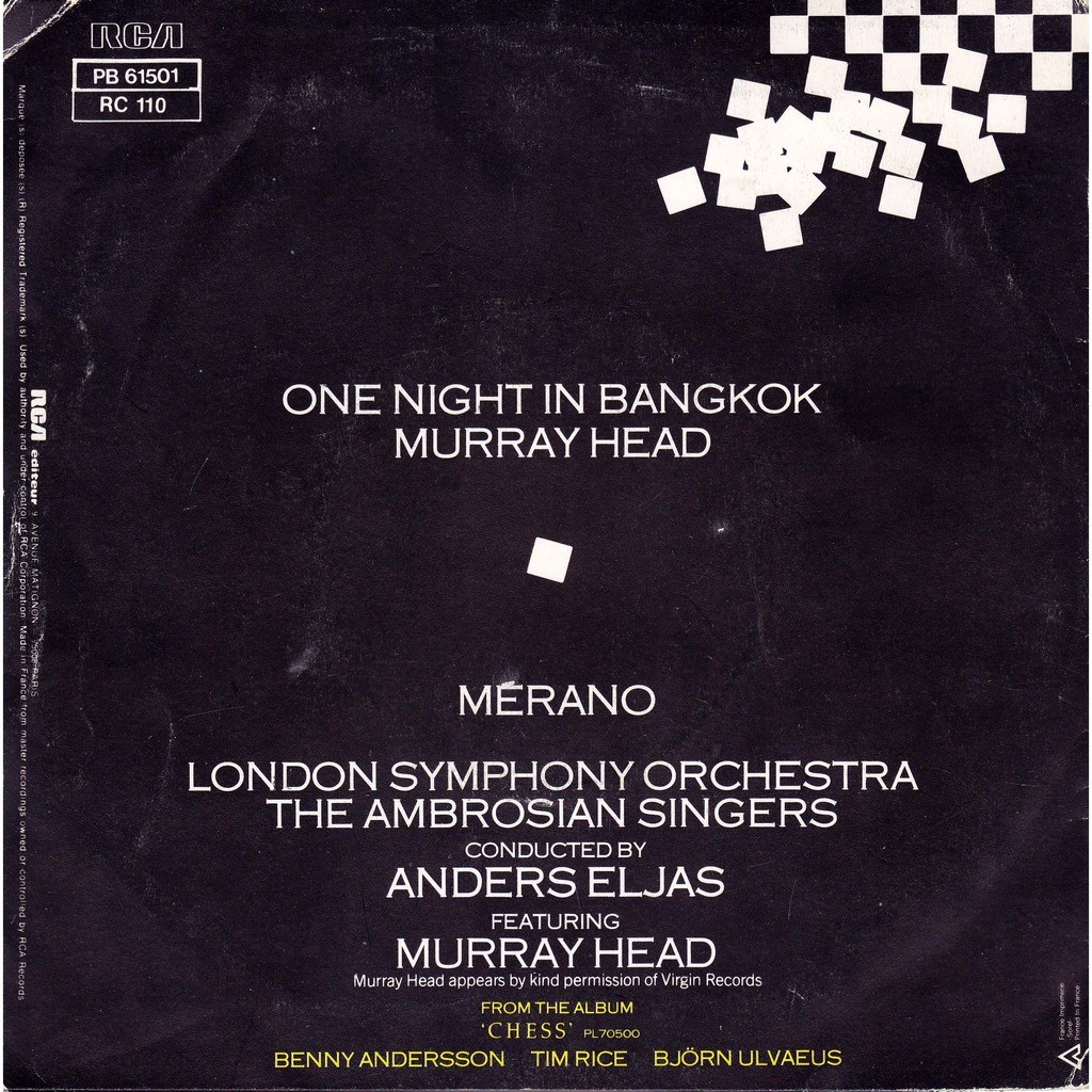 Murray Head / The London Symphony orchestra One night in Bangkok / merano