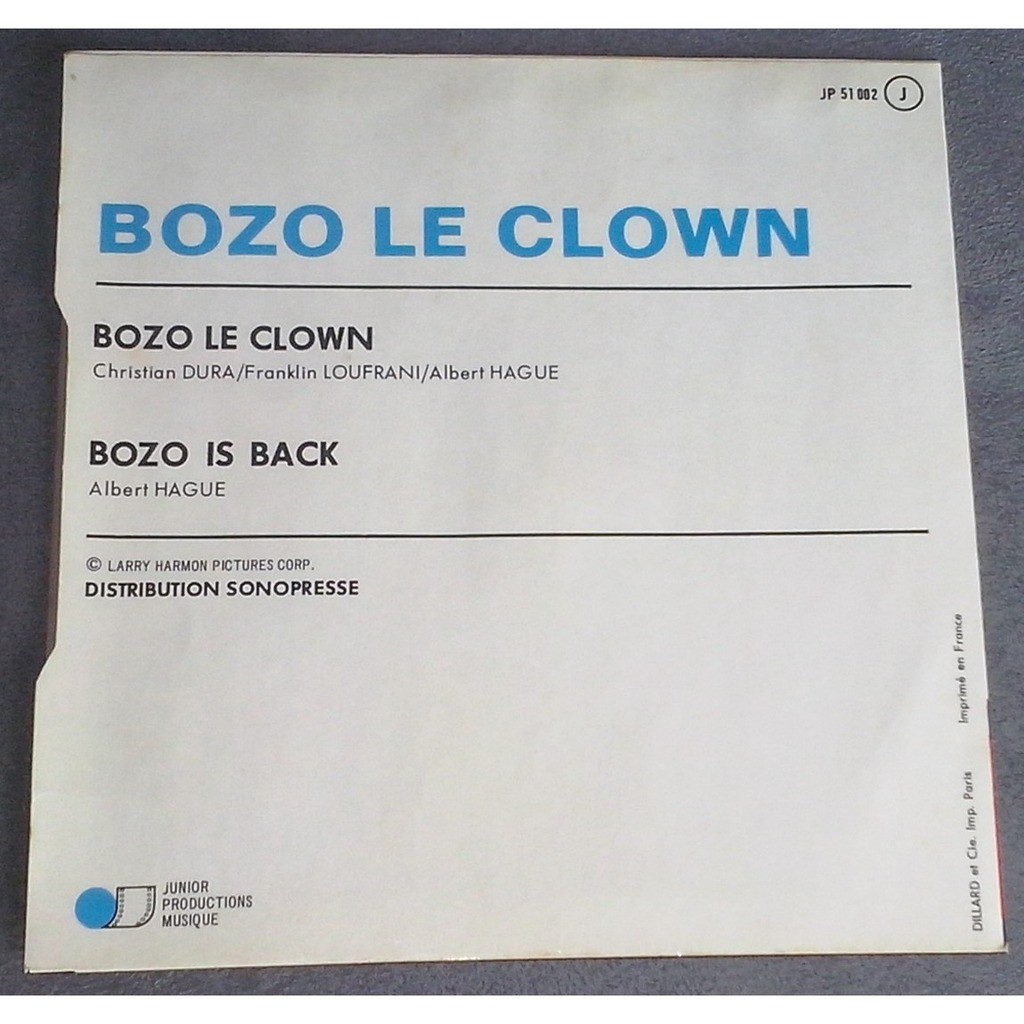  Larry Harmon  -  bozo le clown (7') 