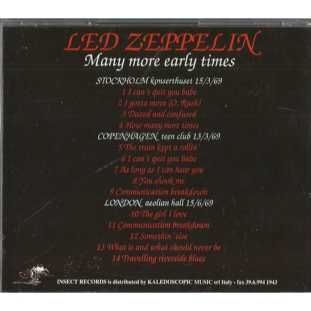  led zeppelin  -  many more early times 