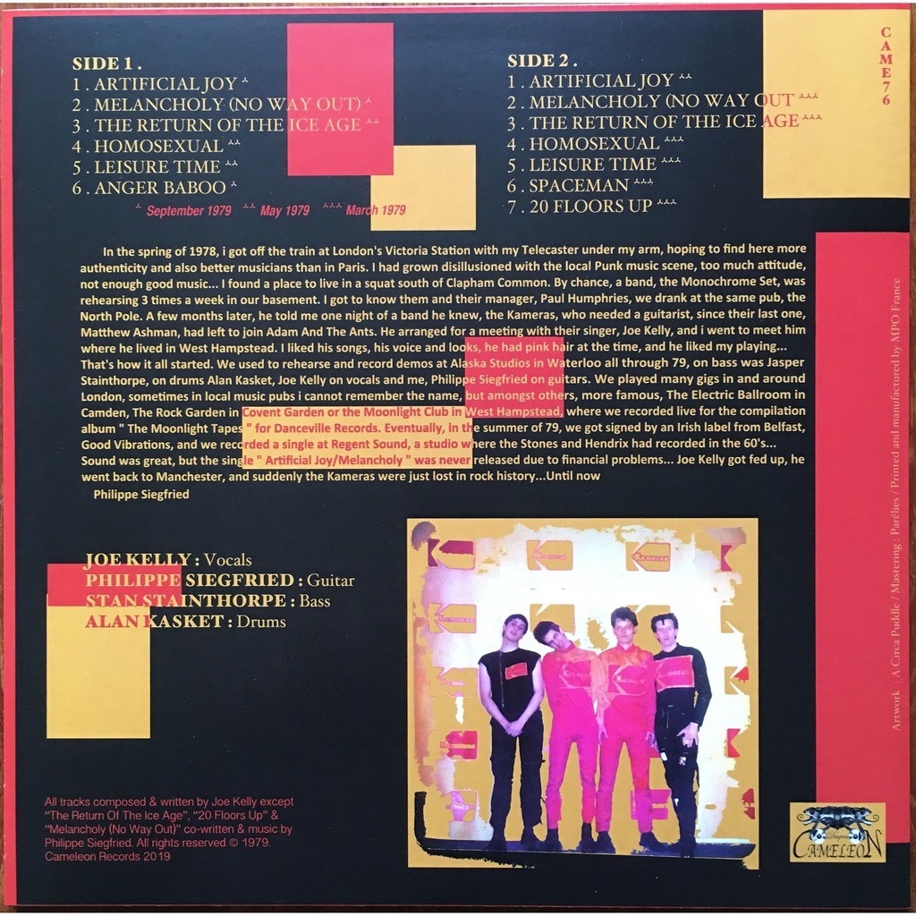  The Kameras  -  artificial joy 