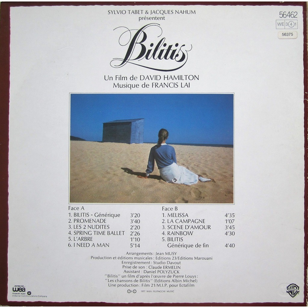 Bande originale du film bilitis by Francis Lai, LP with 154recordshop -  Ref:3099205523