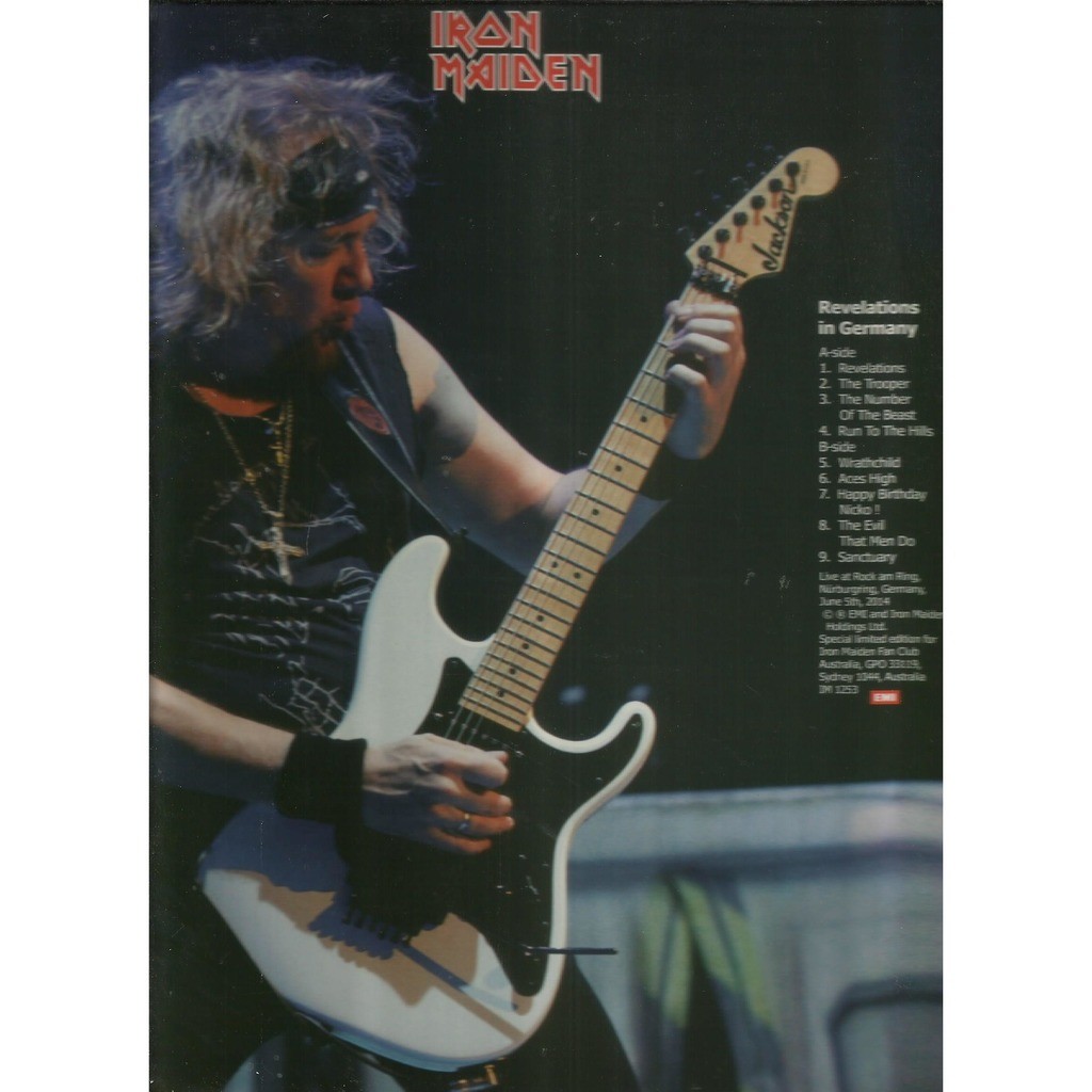  iron maiden  -  revelations in germany picturedisc 