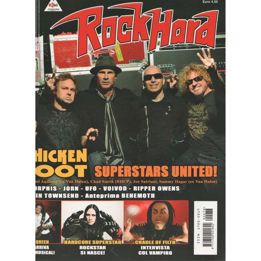 Rock hard (year 8 n.78 june 2009) (italian 2009 chicken foot gront cover  magazine & poster!!!!) by Chicken Foot Van Halen Satriani Red Hot Chili  Pepp, Magazine with gmvrecords - Ref:119575469