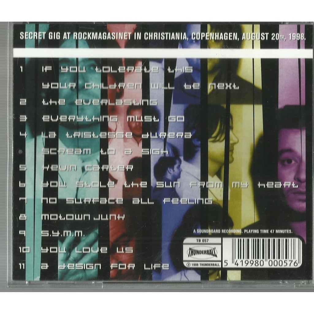  manic street preachers  -  tolerated 