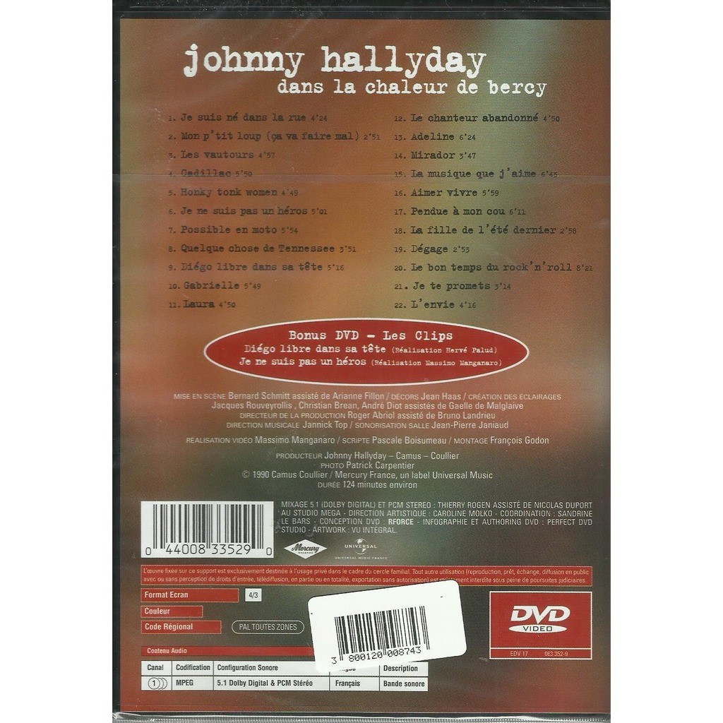  johnny hallyday  -  dans la chaleur de bercy 
