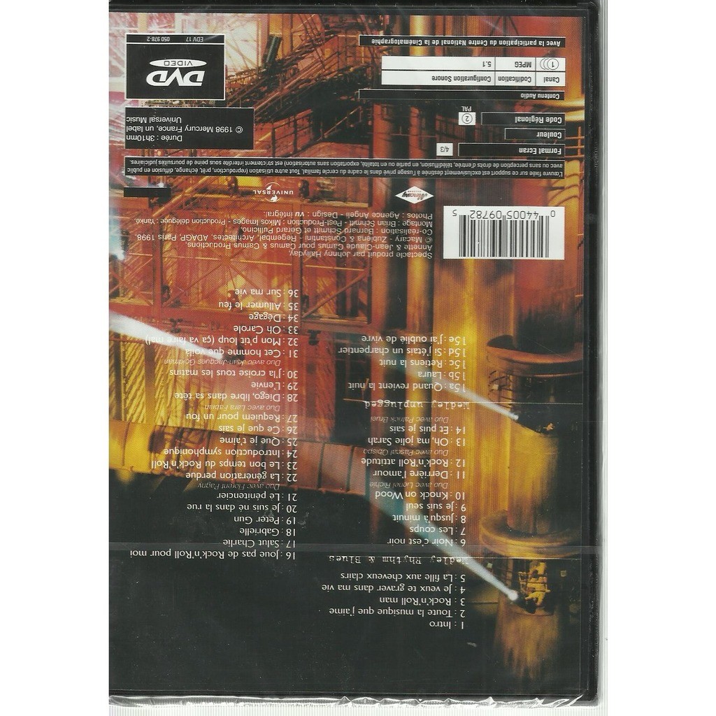  johnny hallyday  -  allume le feu dvd 
