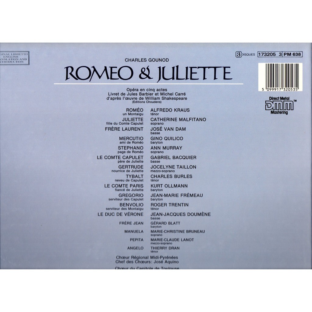 Romeo & juliette .. orchestre national capitole de toulouse . alfredo